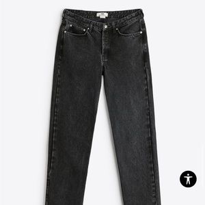 Zara Black Straight Leg Jeans
